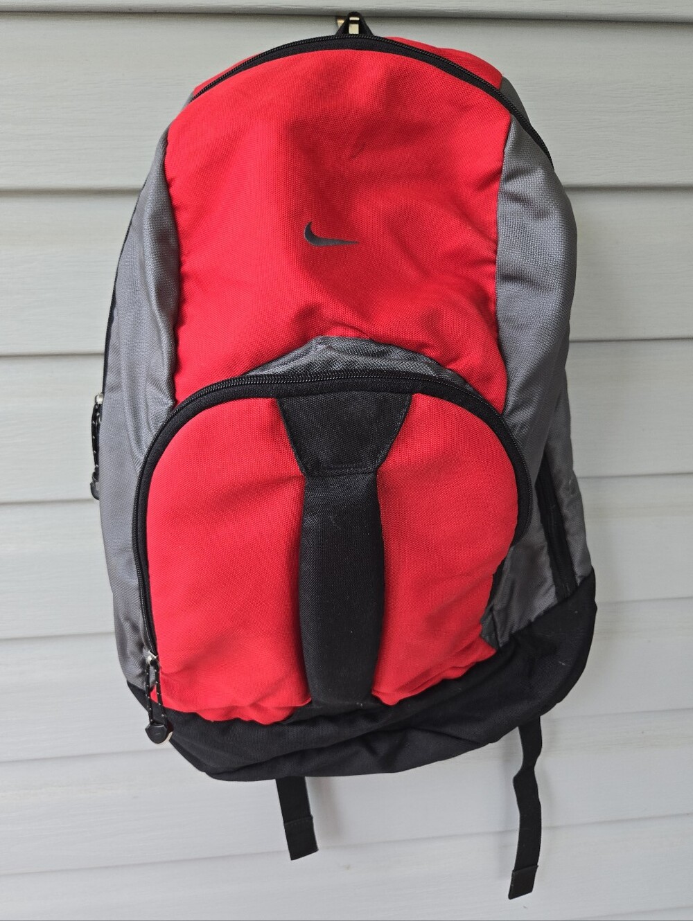 Vintage Nike Backpack Y2K Embroidered Logo Multi Functional School Trips